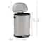 Household Essentials 13 gal. Stainless Steel Oval Trash Can with Step